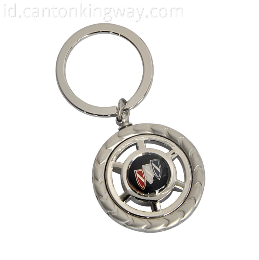 Wear-resistant metal car logo keychain